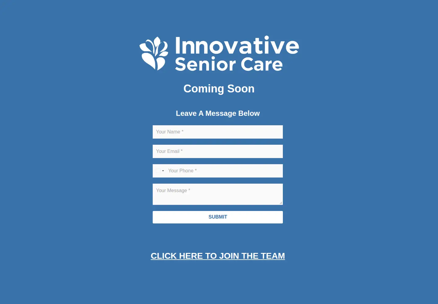 Captured homepage of innovativeseniorcareinc.com in the current scan