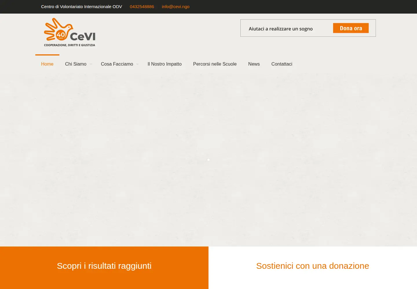 Screenshot of cevi.ngo