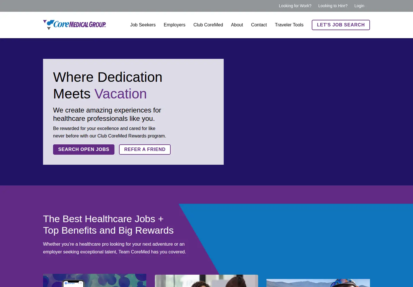 Screenshot of coremedicalgroup.com