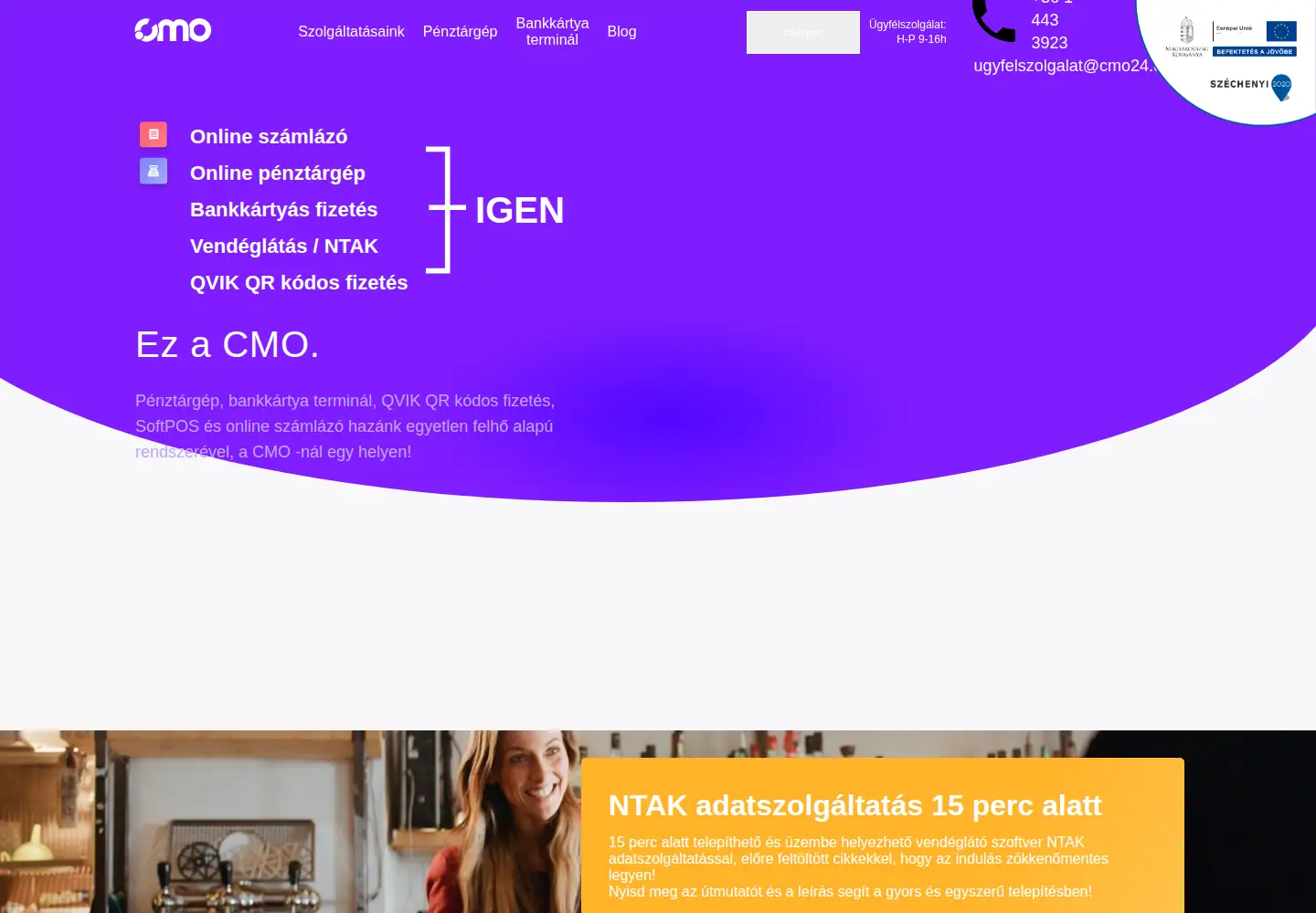 Screenshot of cmo.hu