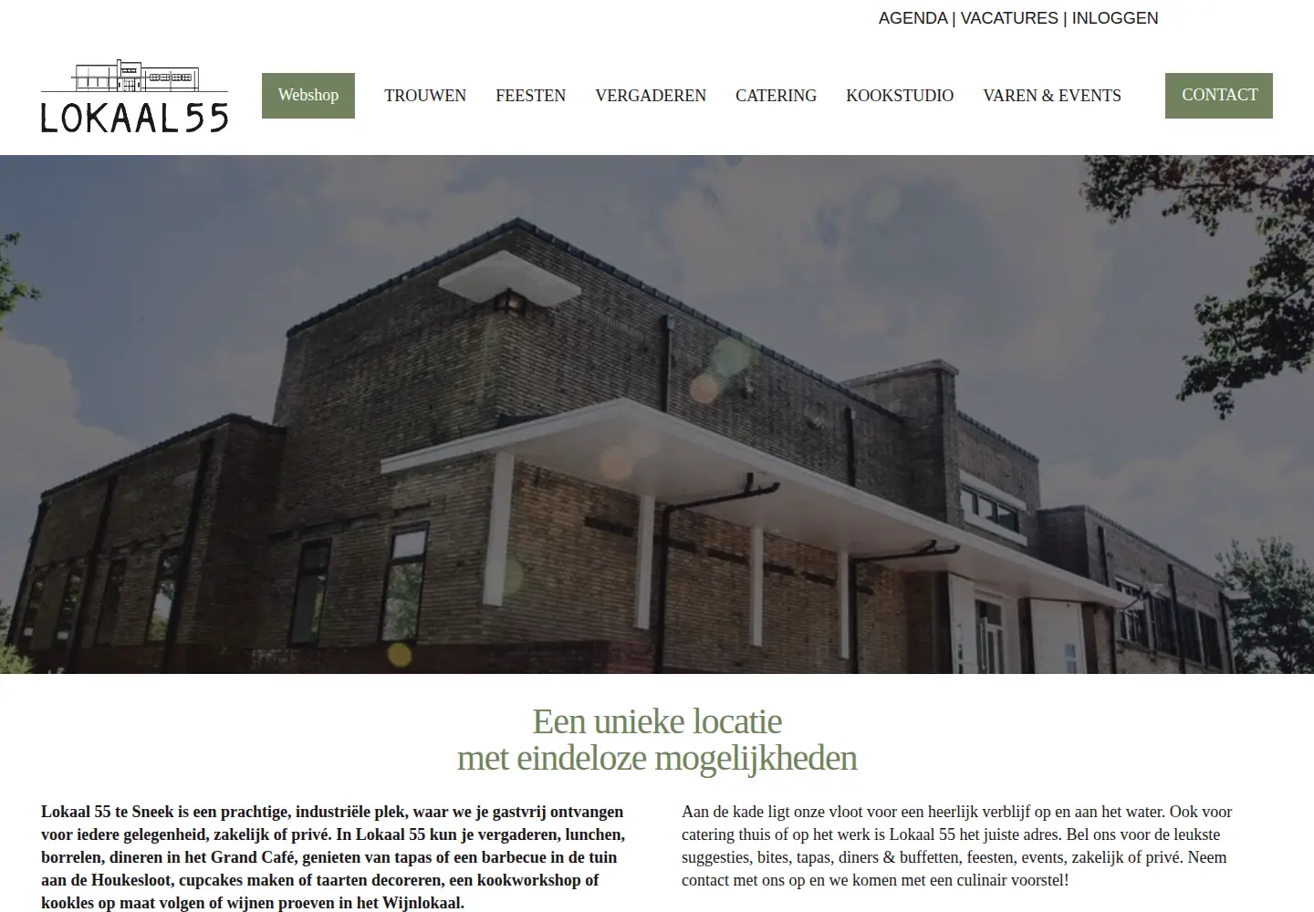 Screenshot of lokaal55.nl