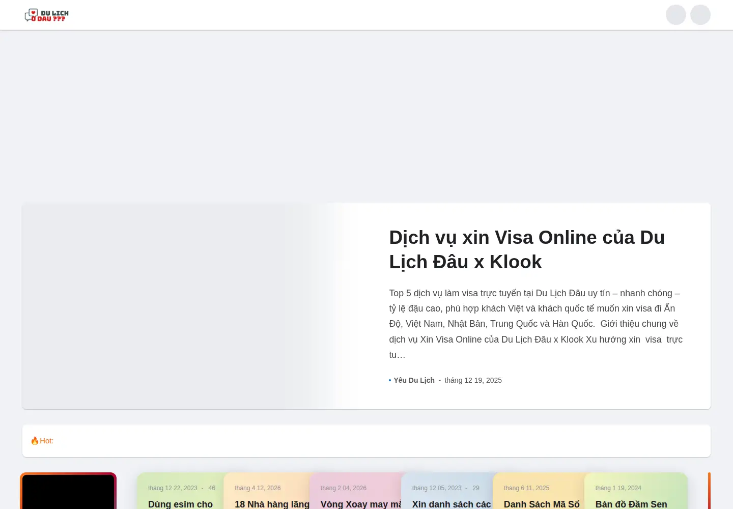 Screenshot of dulichdau.com