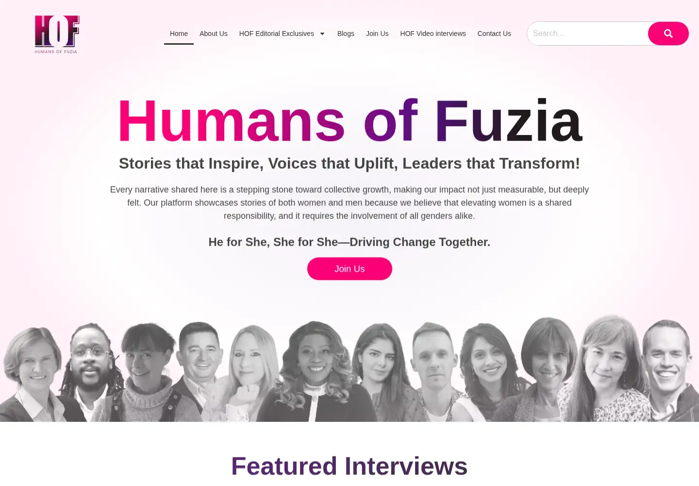 Screenshot of humansoffuzia.com