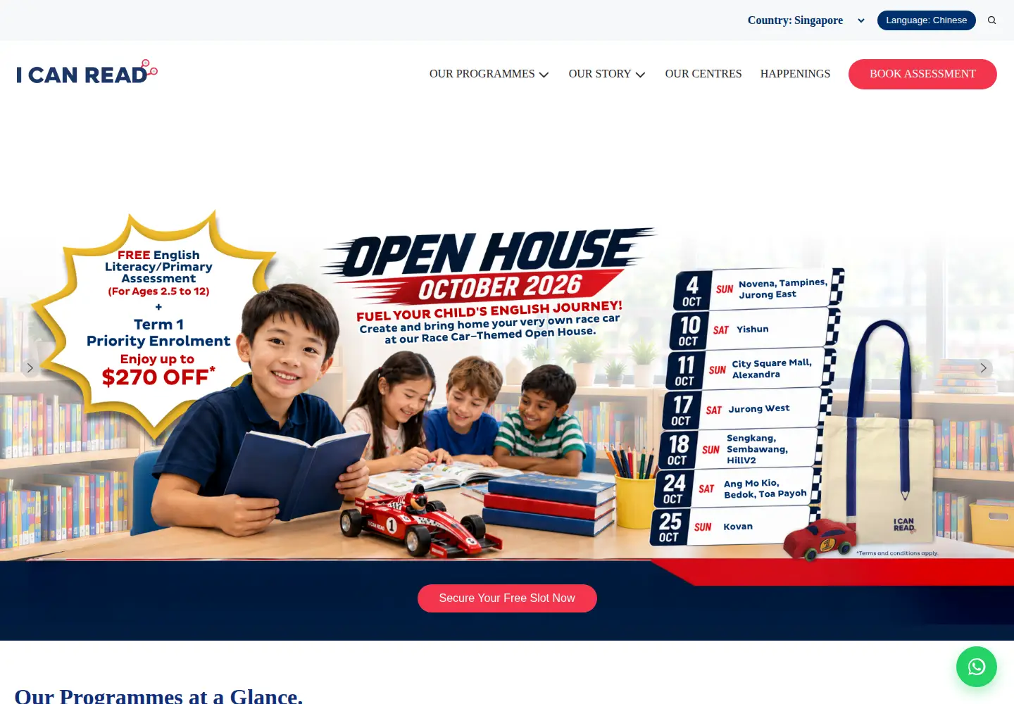Screenshot of icanread.asia