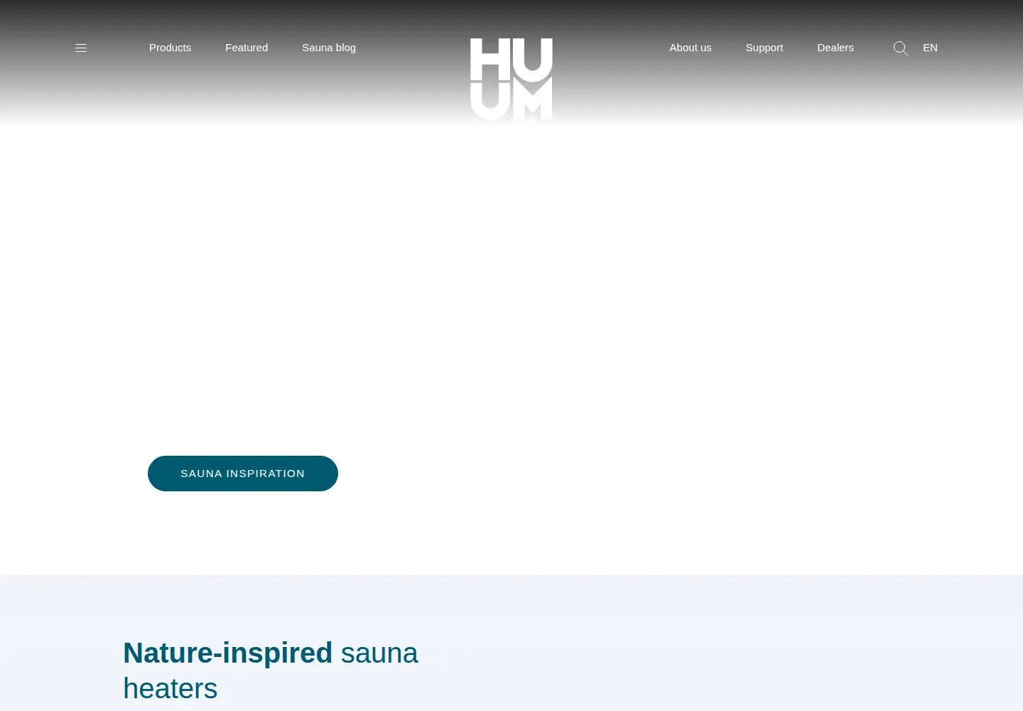 Captured homepage of huum.eu in the current scan