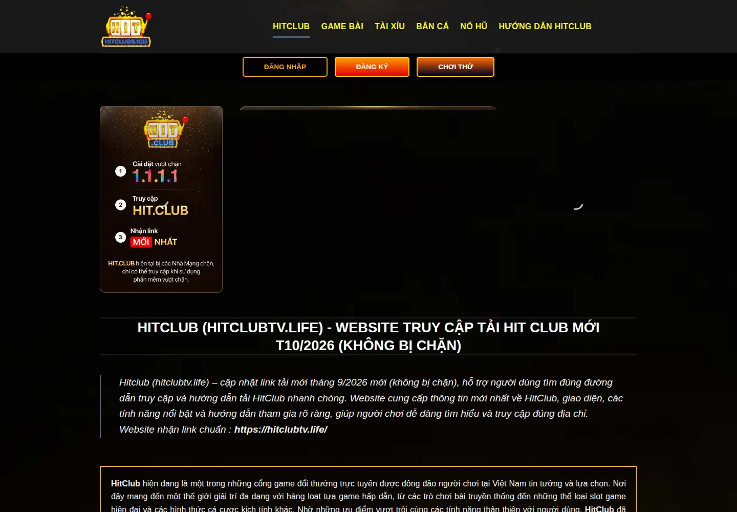 Screenshot of hitclub.autos