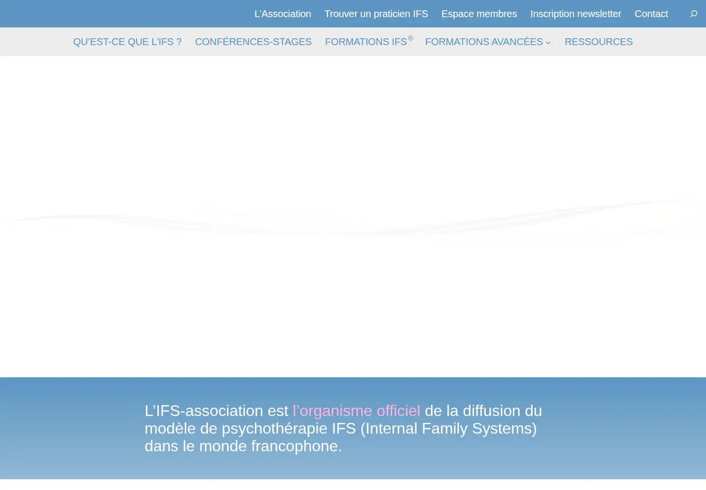 Captured homepage of ifs-association.com in the current scan