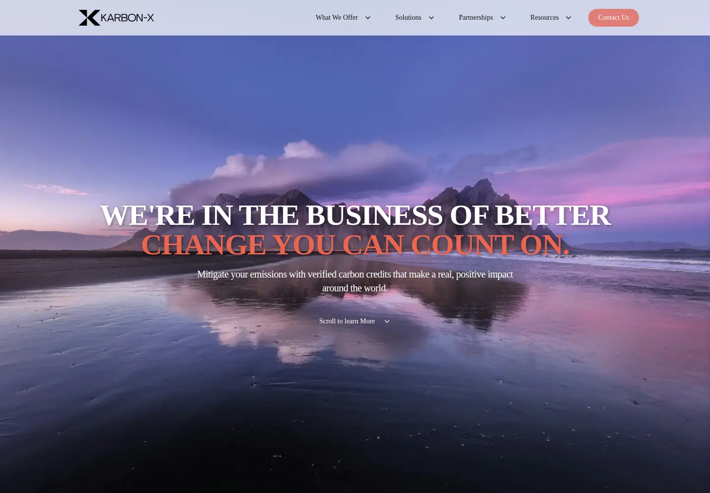 Screenshot of karbon-x.com