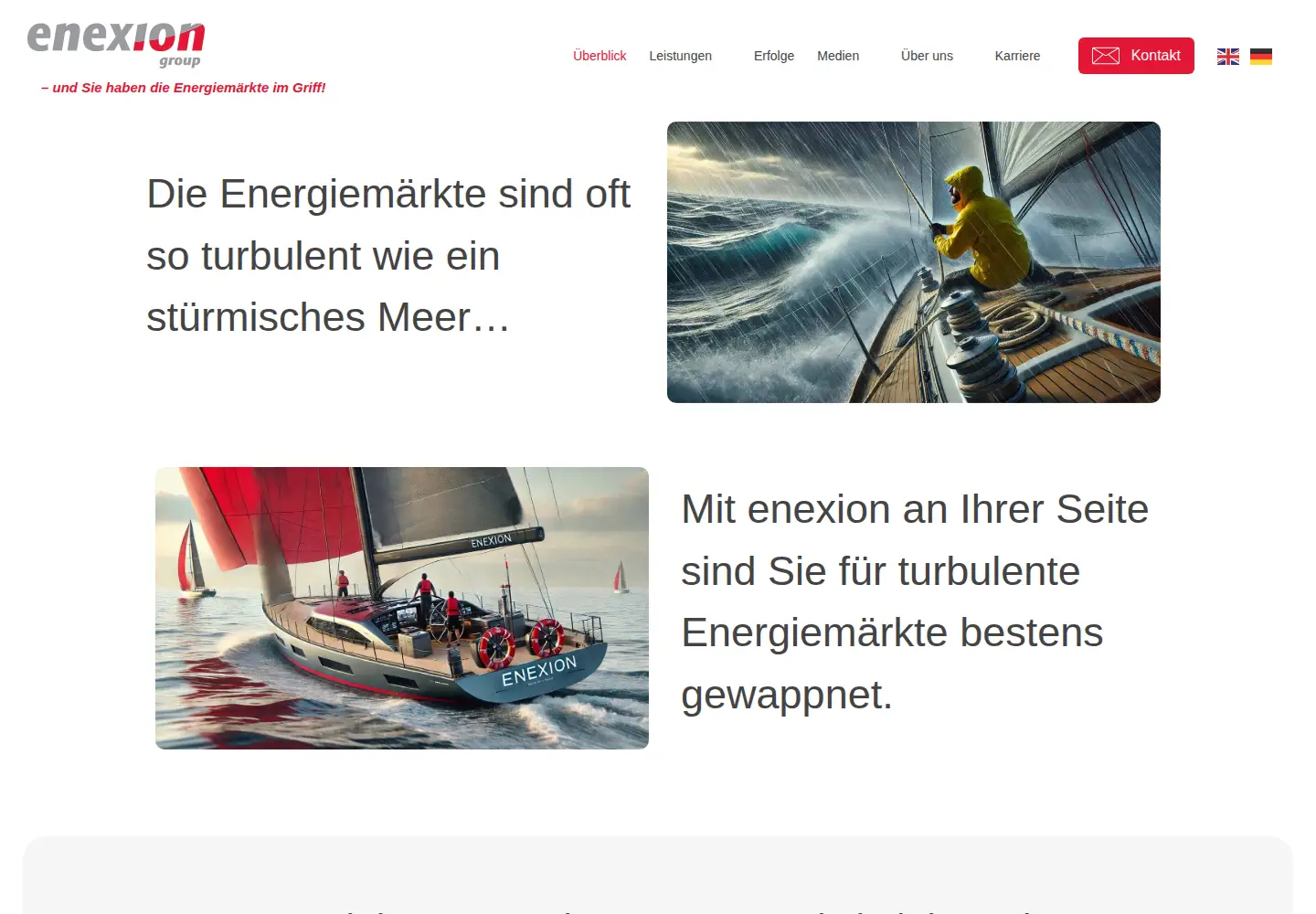 Captured homepage of enexion.net in the current scan