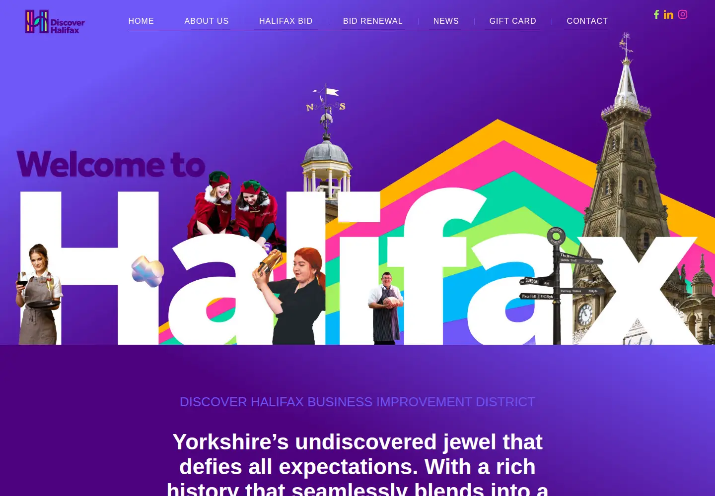 Screenshot of discoverhalifax.co.uk