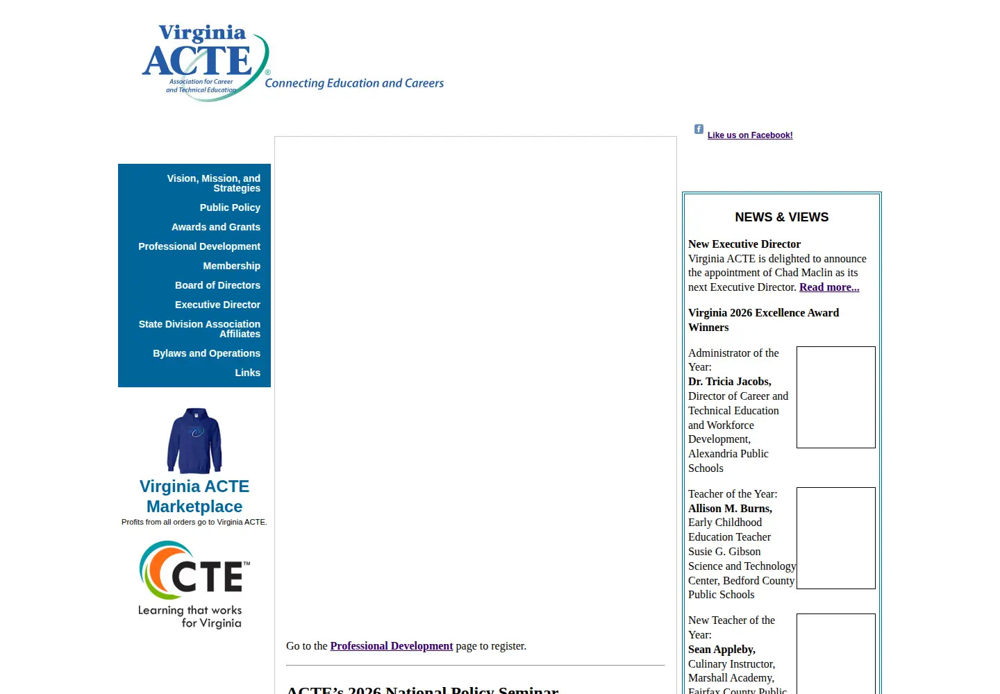 Screenshot of virginiaacte.org