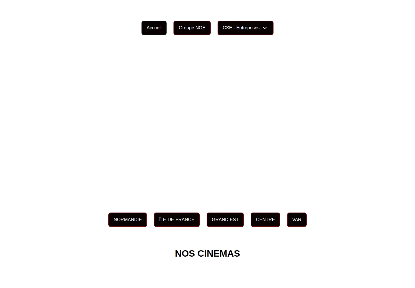 Captured homepage of noecinemas.com in the current scan