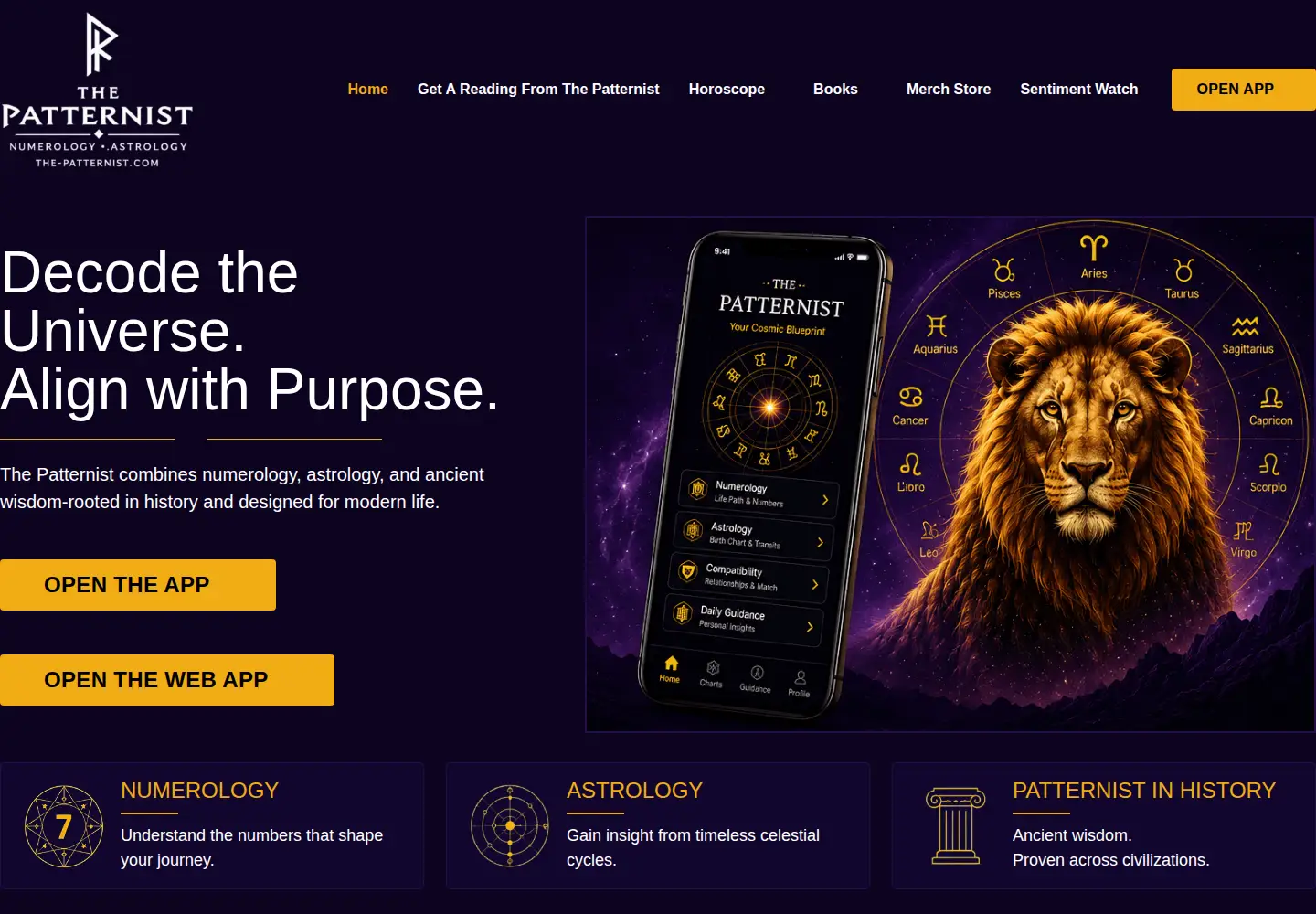 Screenshot of the-patternist.com