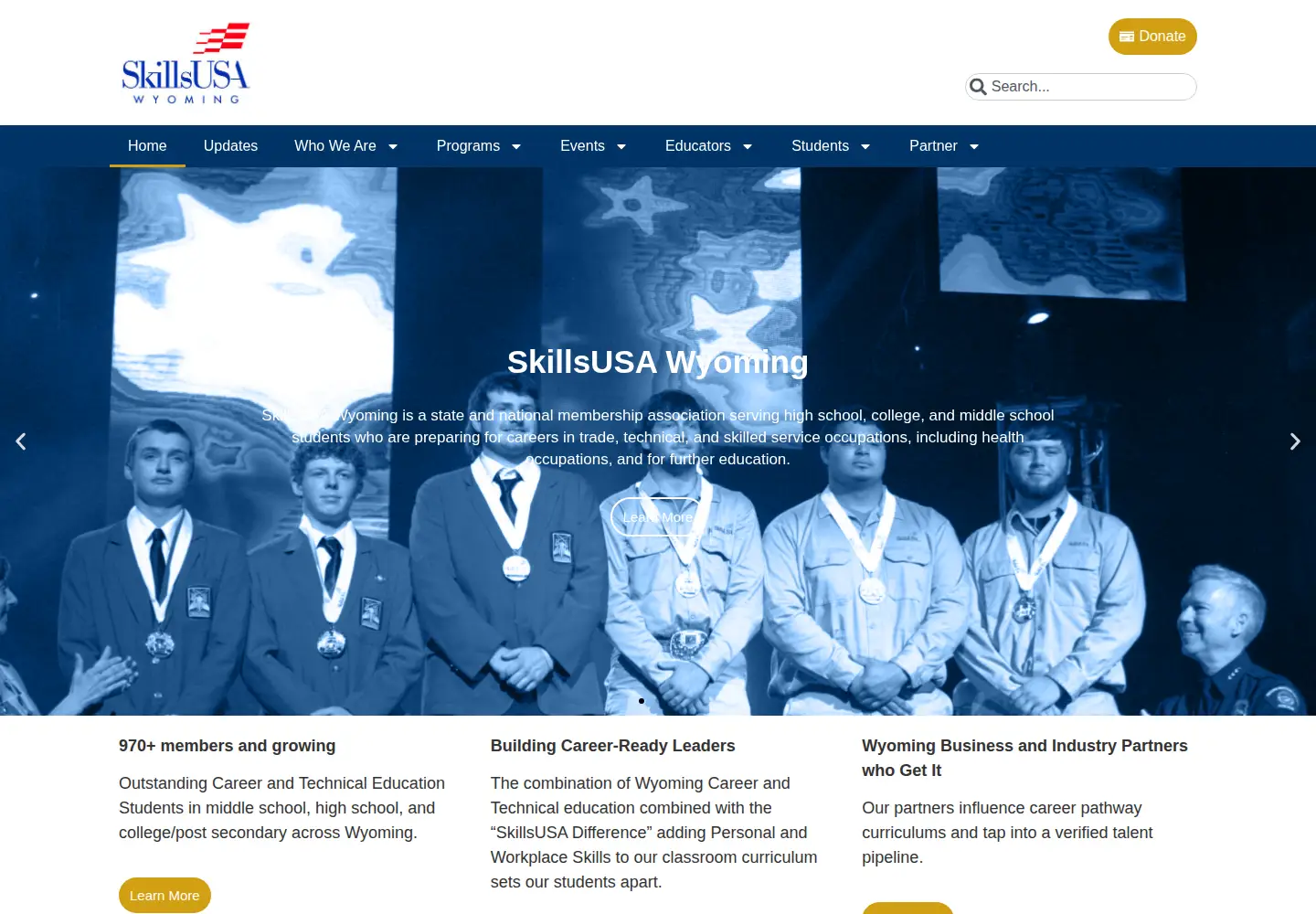 Screenshot of skillsusawyoming.org