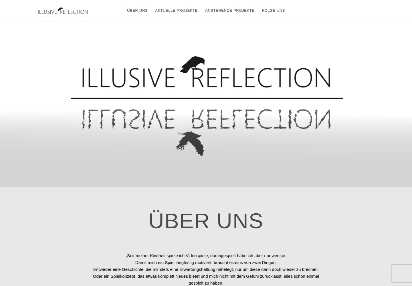Screenshot of illusive-reflection.com