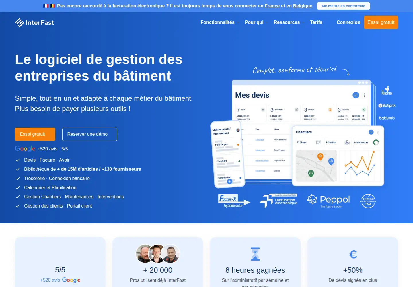 Screenshot of inter-fast.fr
