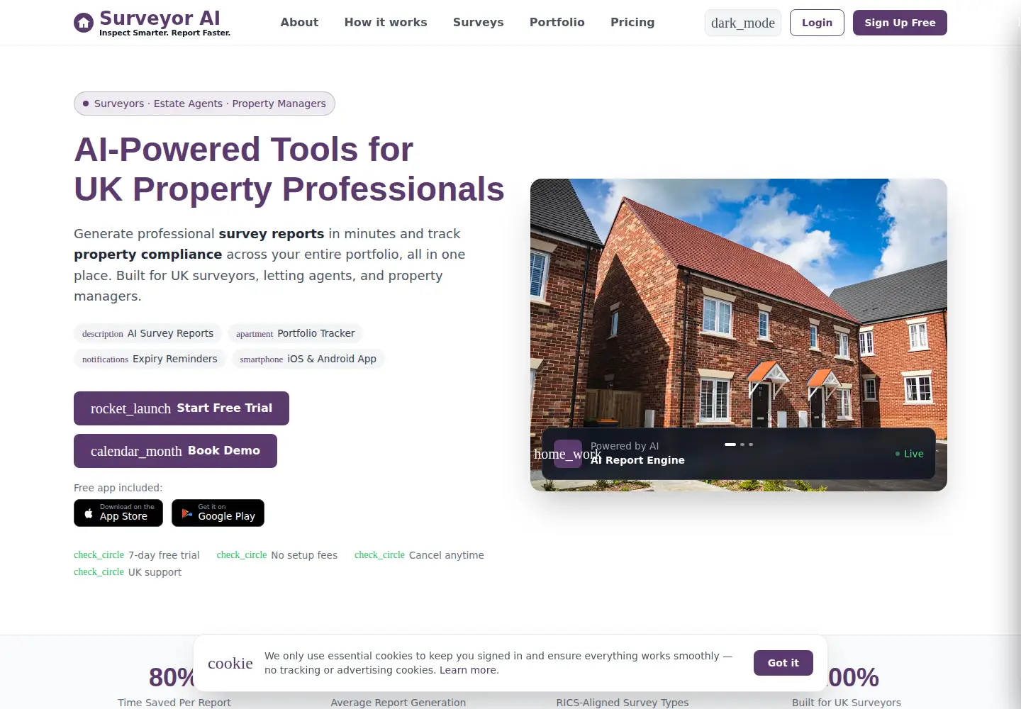 Screenshot of surveyorai.io