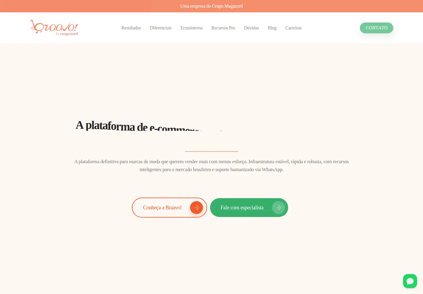 Screenshot of braavo.com.br