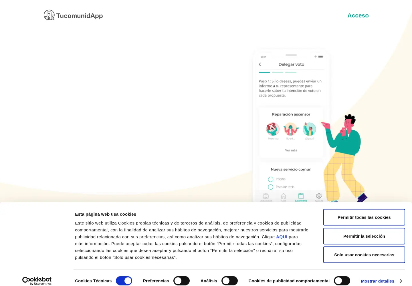 Screenshot of tucomunidapp.com