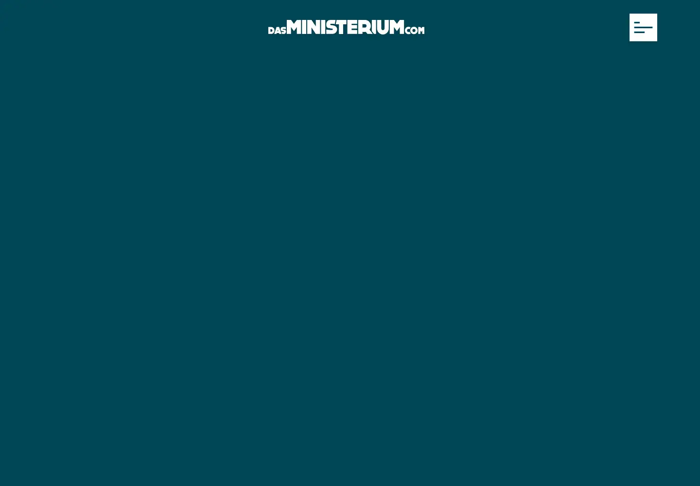 Captured homepage of dasministerium.com in the current scan
