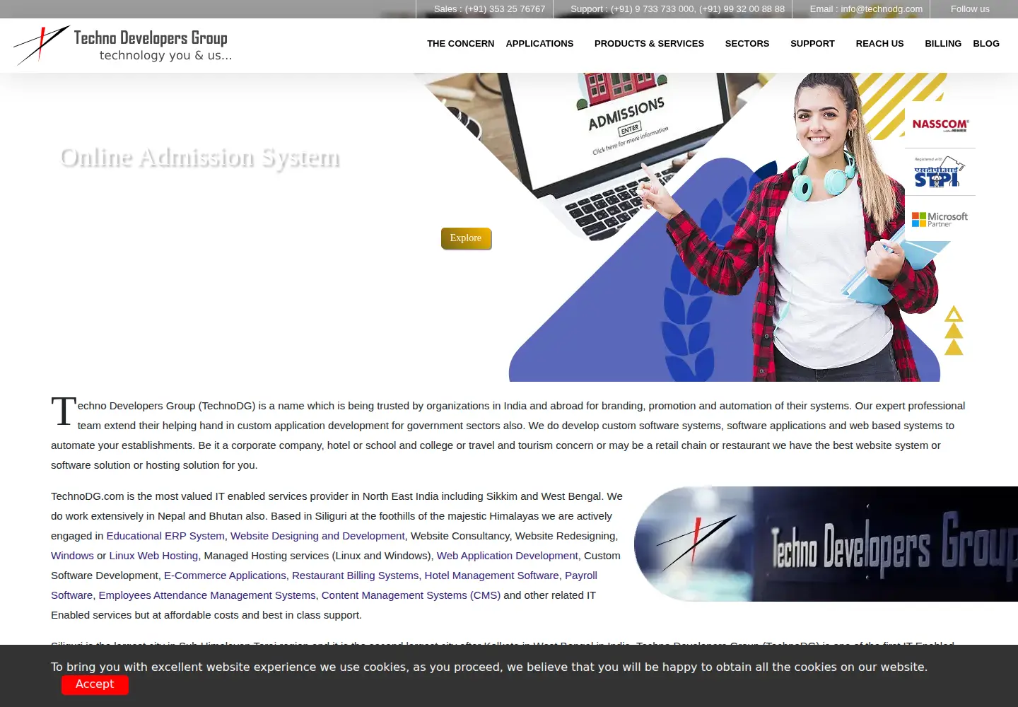 Screenshot of technodg.com