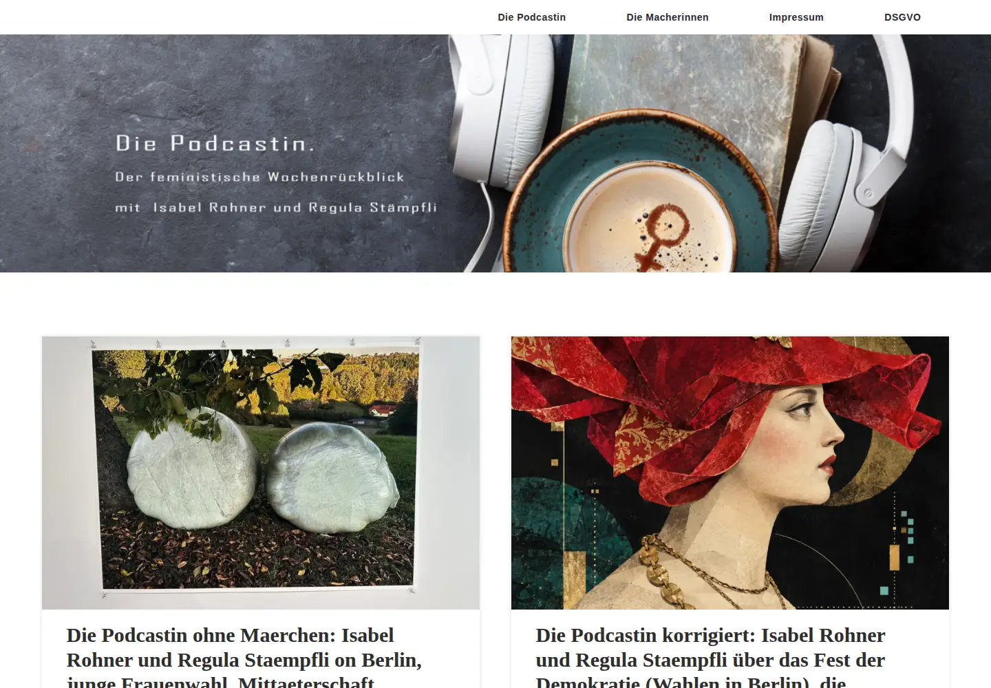 Screenshot of diepodcastin.de