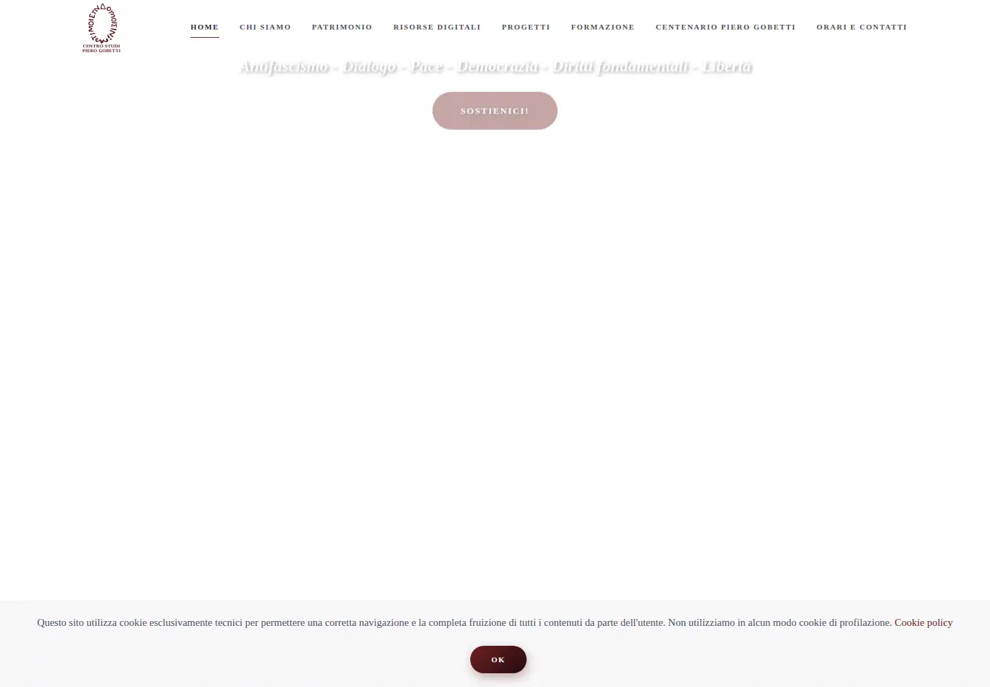 Screenshot of centrogobetti.it