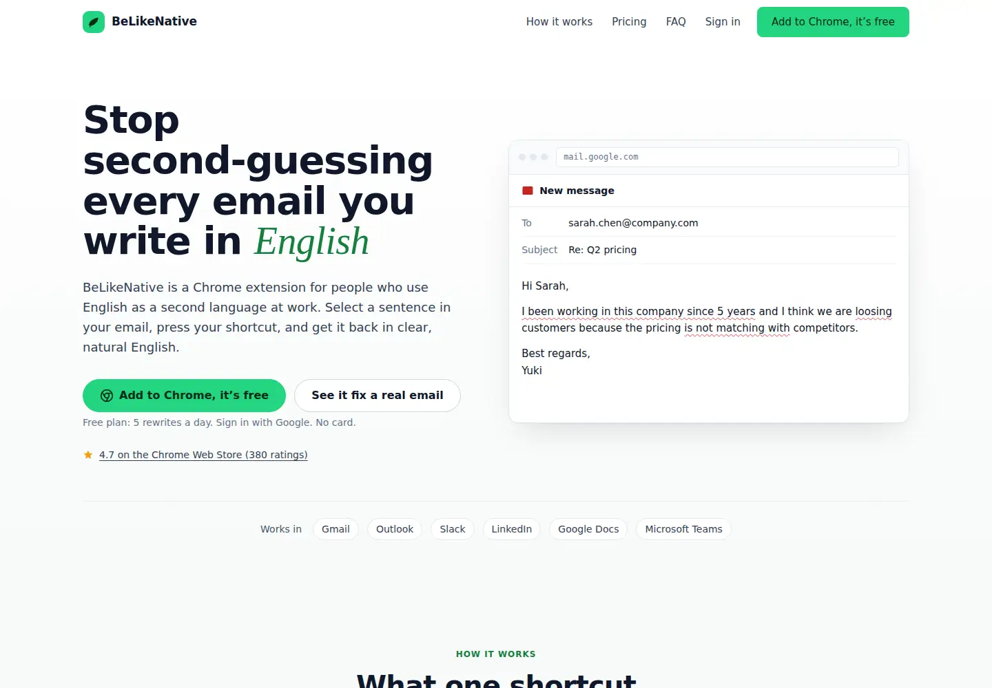 Screenshot of belikenative.com