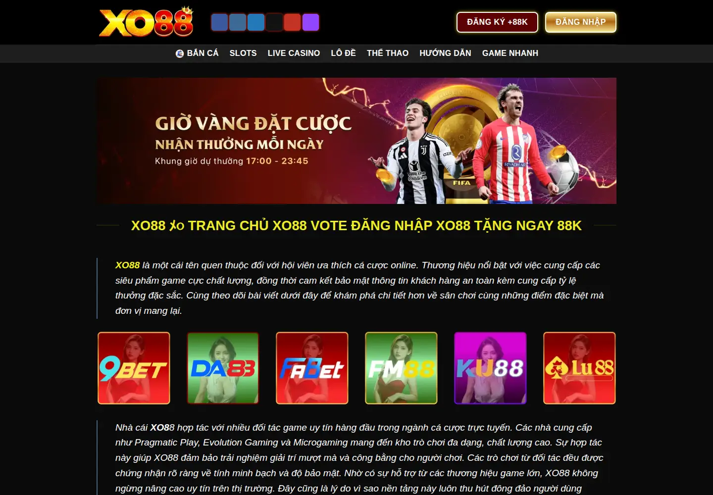 Screenshot of xo88.vote