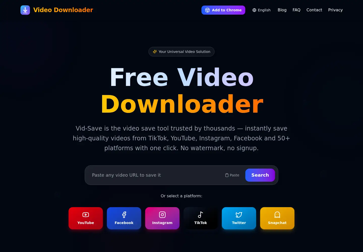 Screenshot of vid-save.com