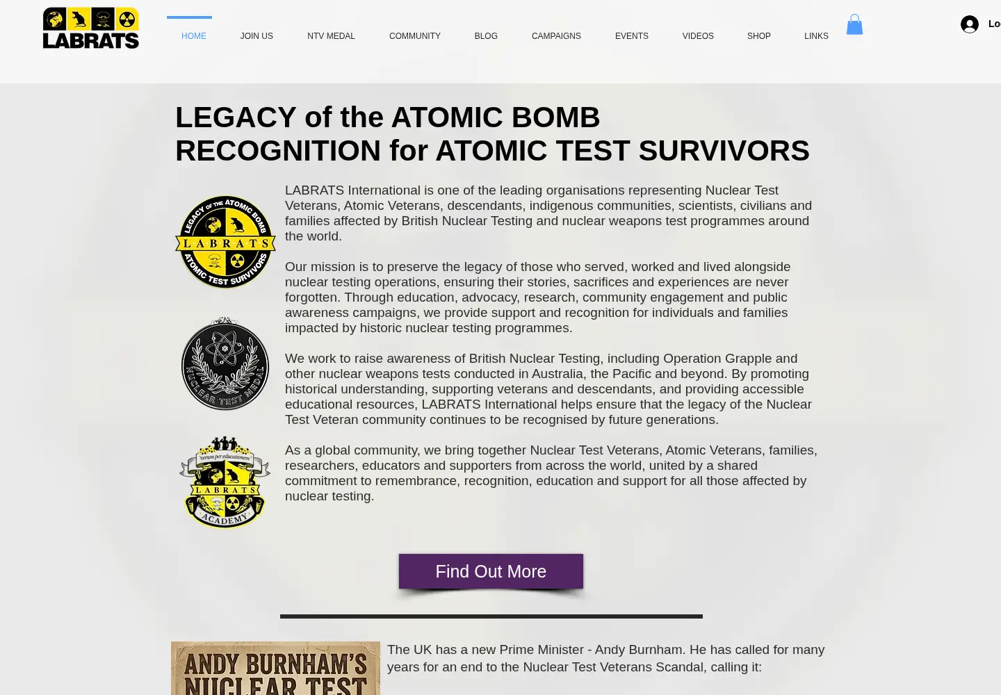 Screenshot of labrats.international