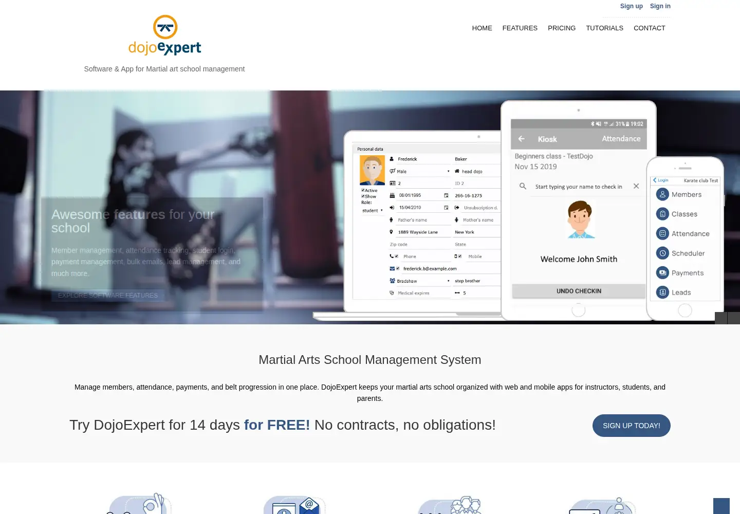 Screenshot of dojoexpert.com