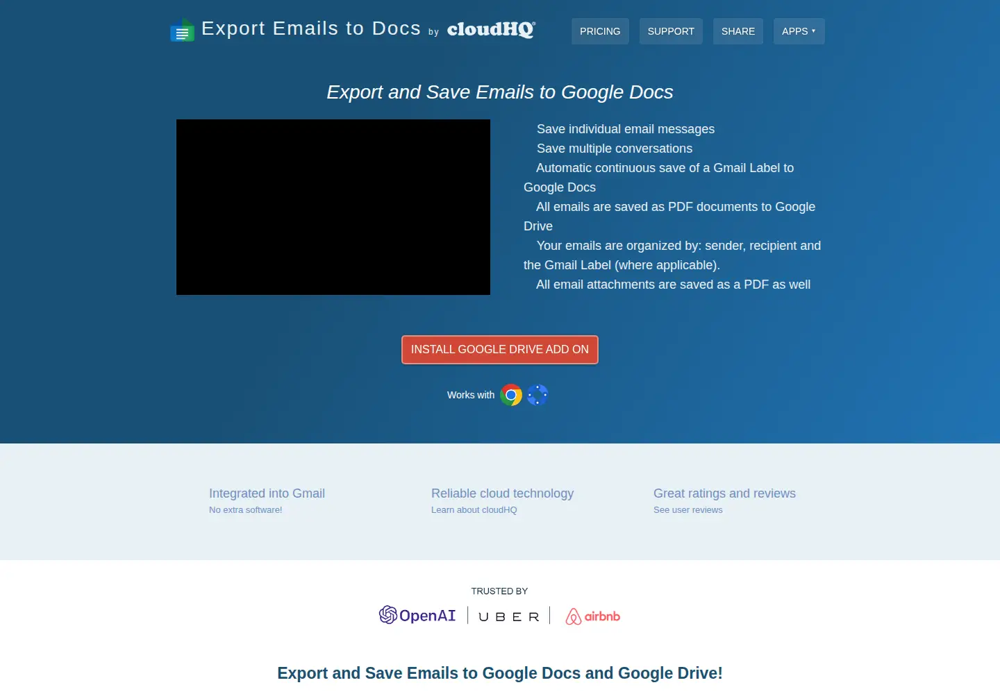 Screenshot of emails-to-docs.com
