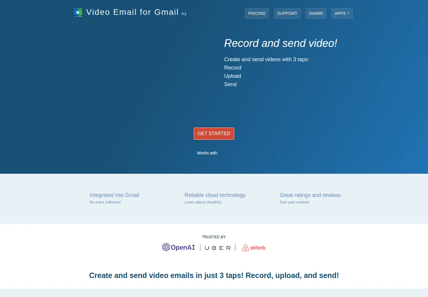 Screenshot of free-video-email.com