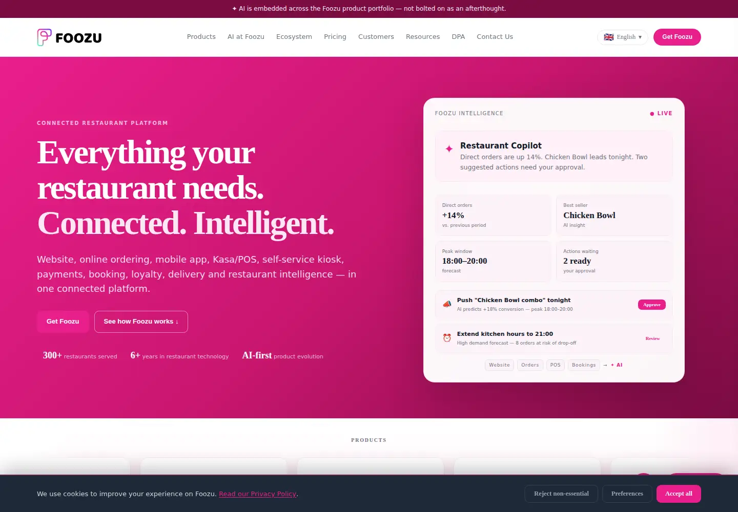 Screenshot of foozu.fi