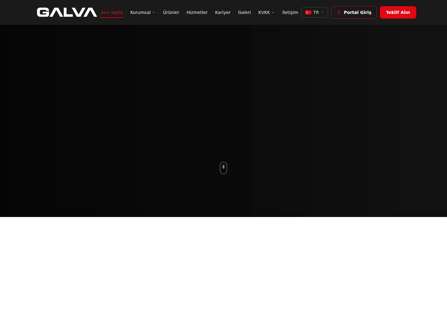 Screenshot of galvametal.com