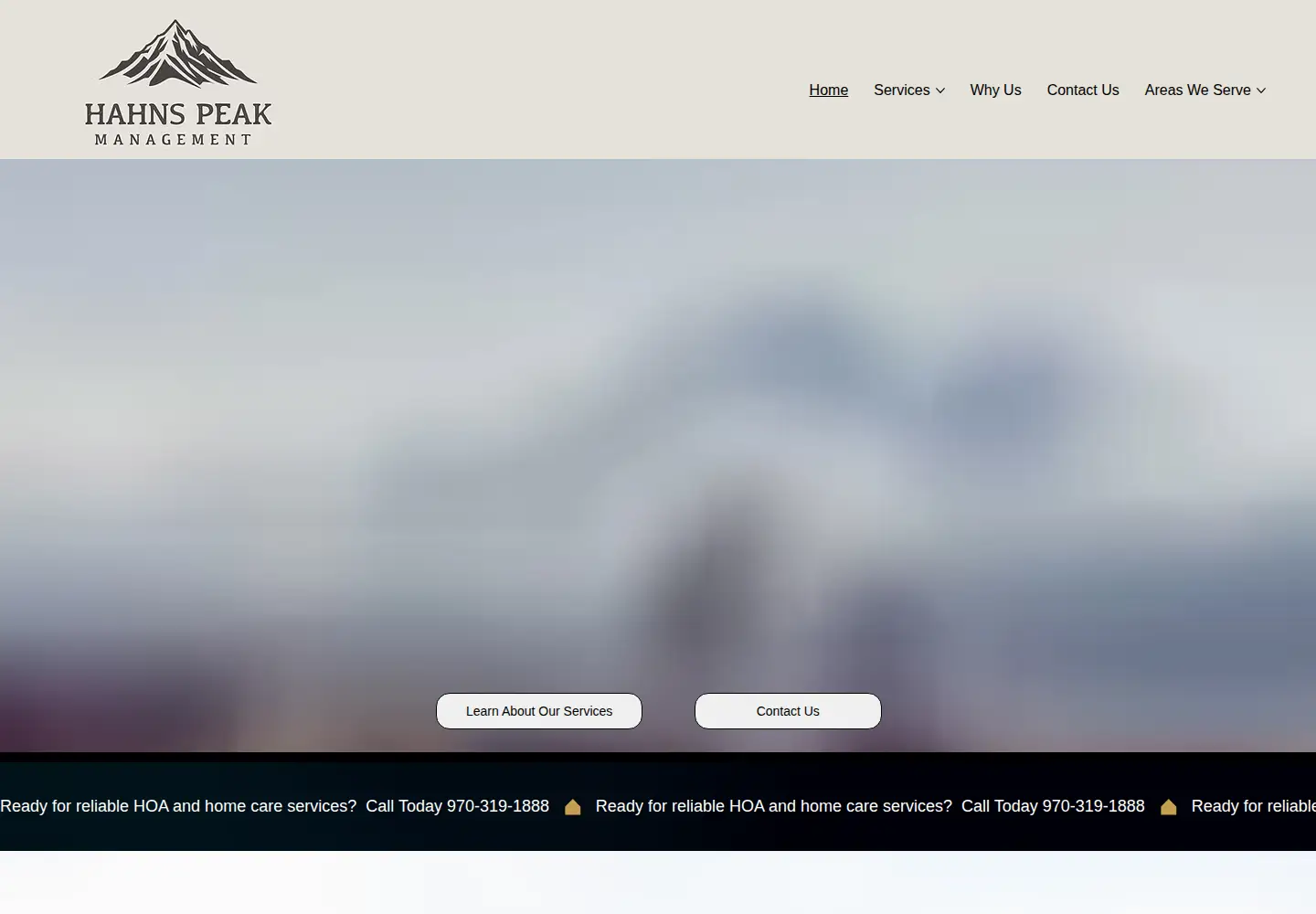 Screenshot of hahnspeaksmanagement.com