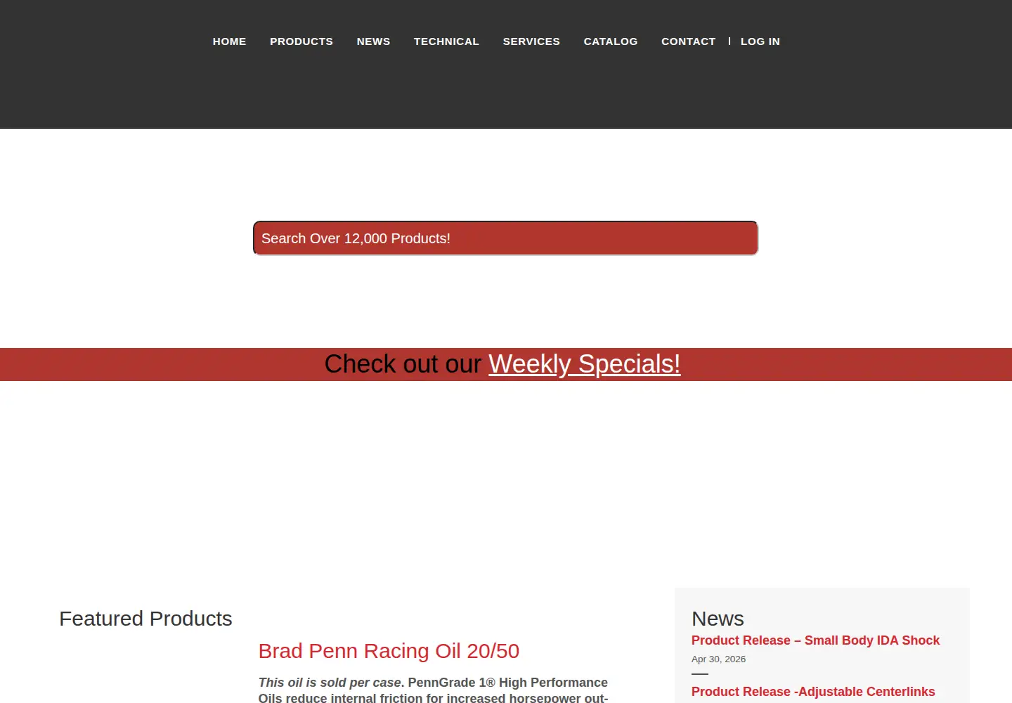 Captured homepage of keysermanufacturing.com in the current scan