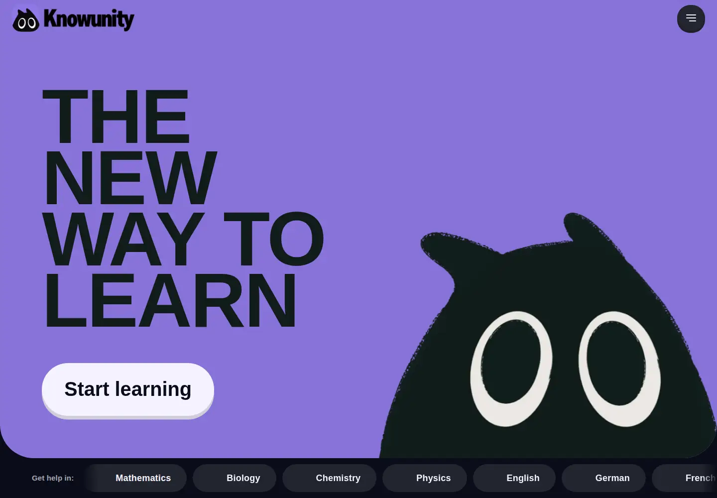 Screenshot of knowunity.com