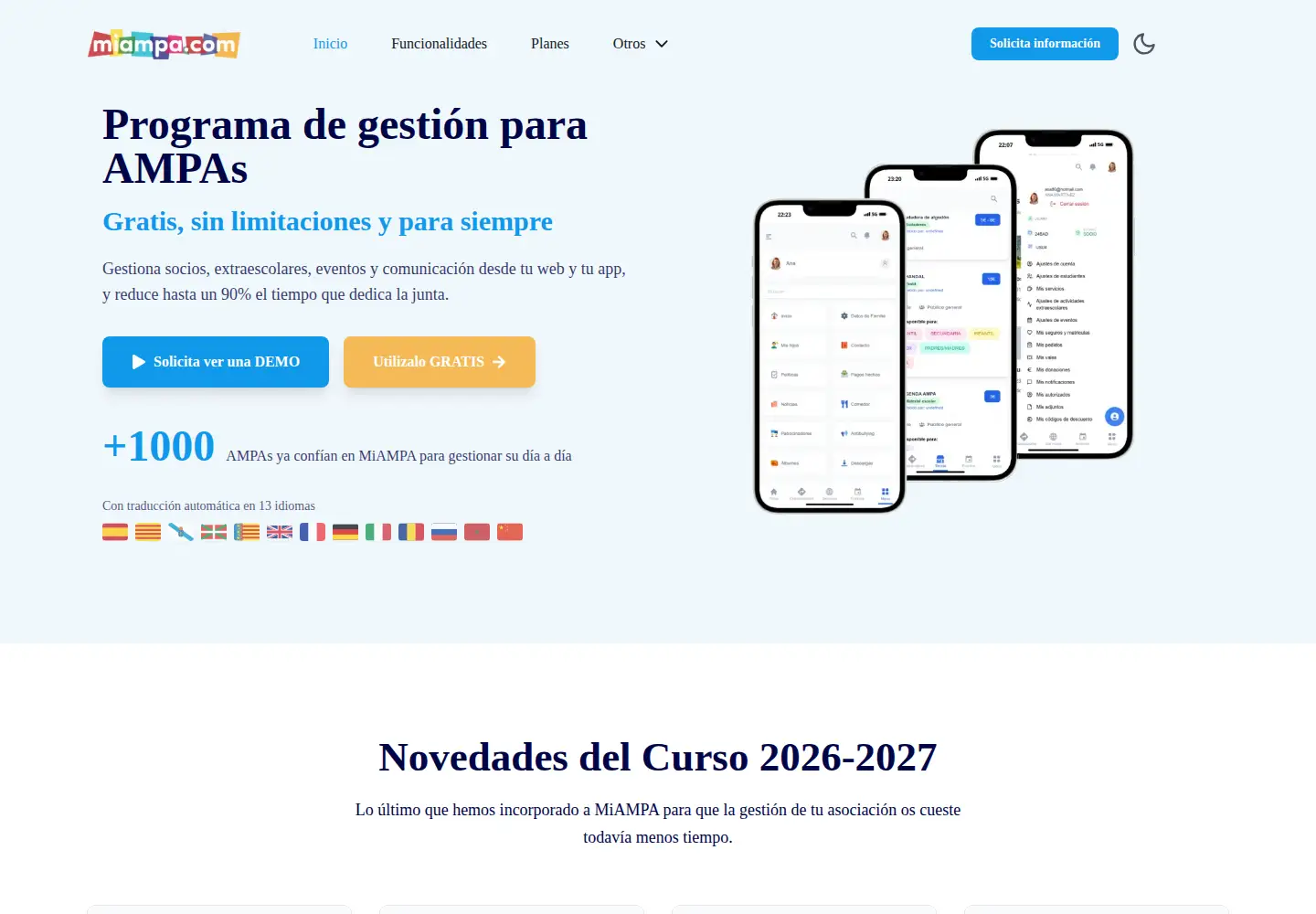 Screenshot of miampa.com