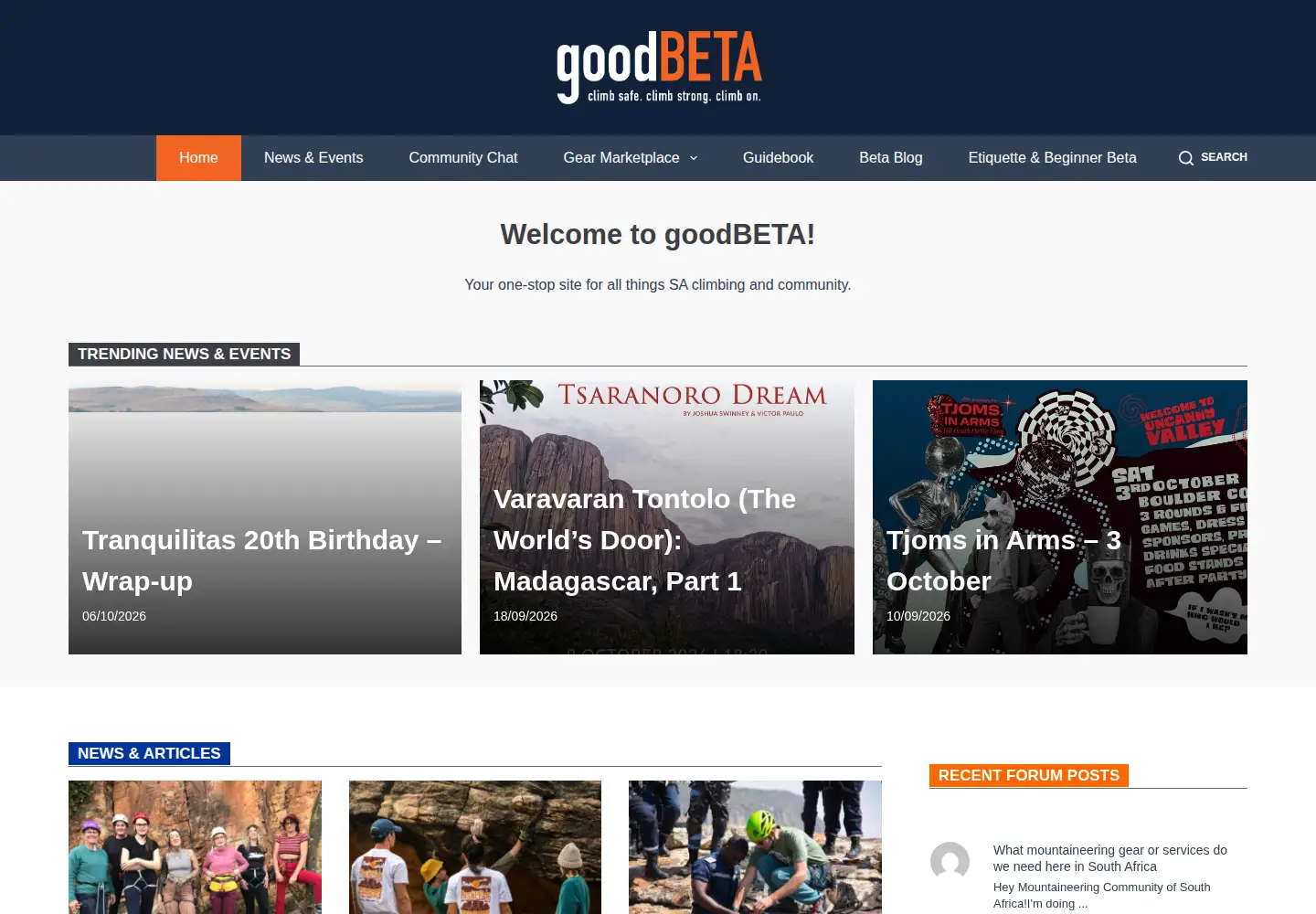 Screenshot of goodbeta.co.za