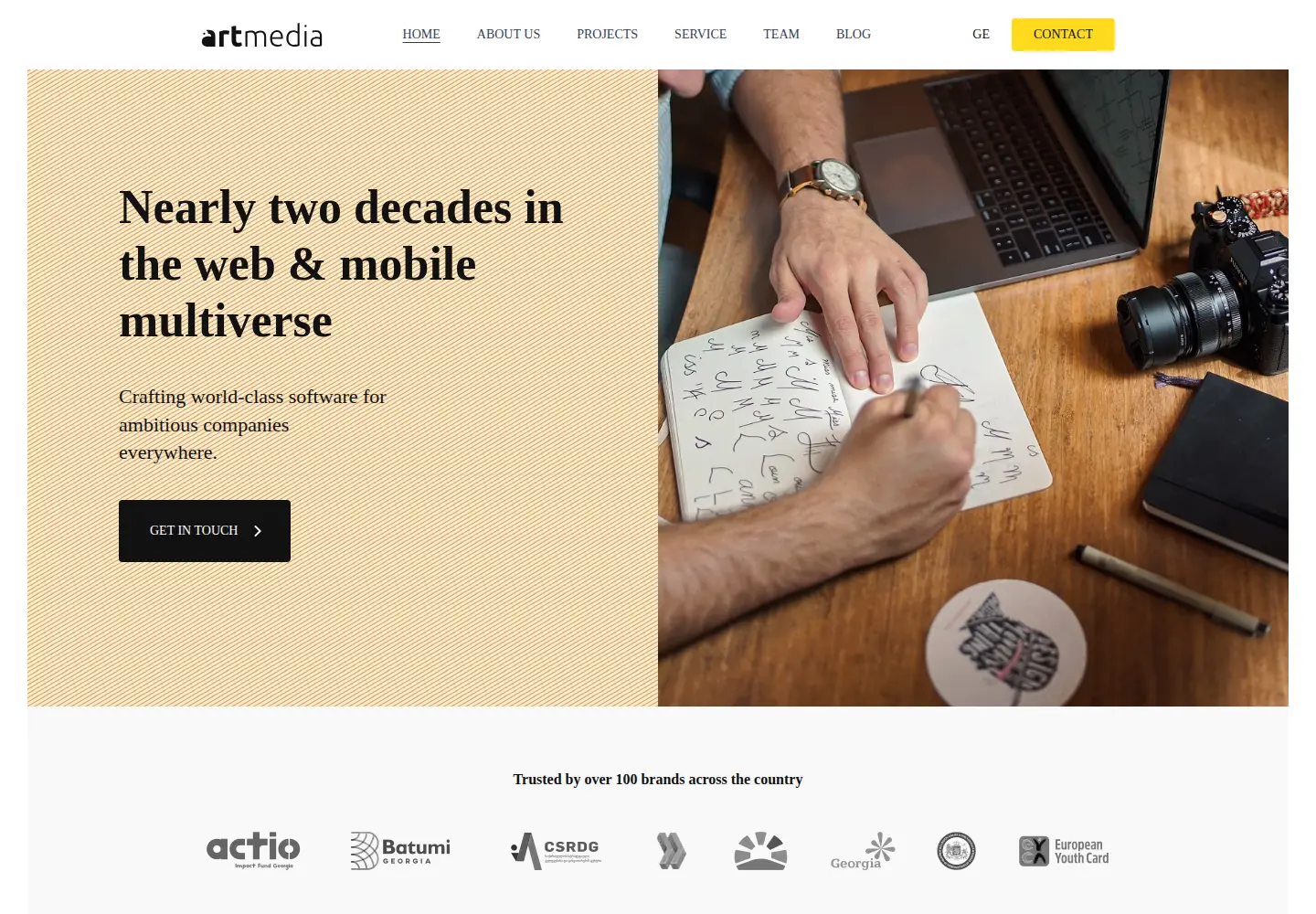 Screenshot of artmedia.ge