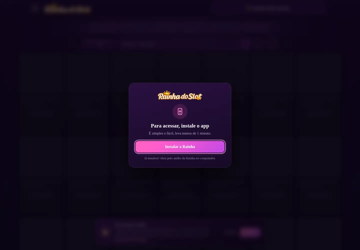 Screenshot of rainhadoslot.com.br