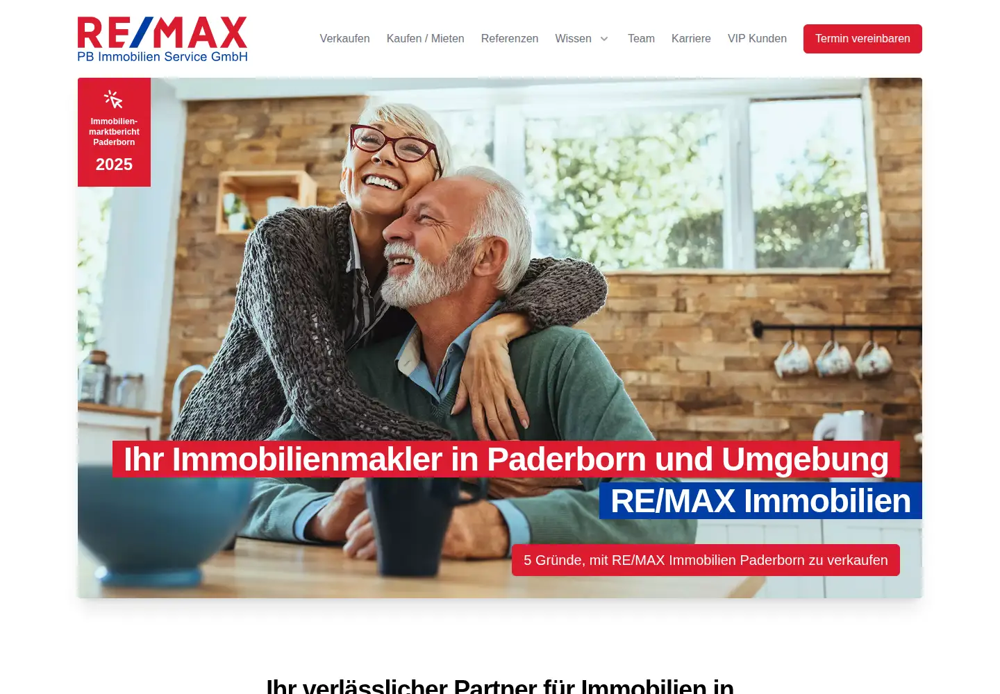 Captured homepage of remax-paderborn.de in the current scan