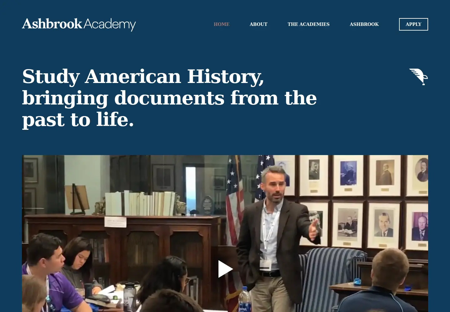 Captured homepage of ashbrookacademy.org in the current scan