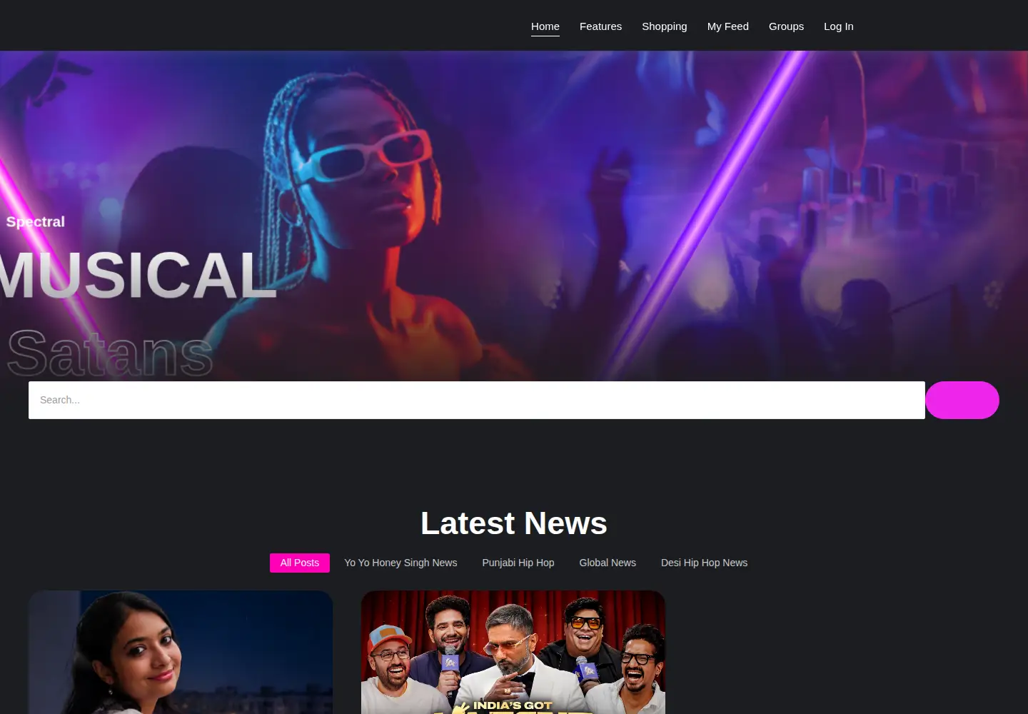 Screenshot of musicalsatans.com