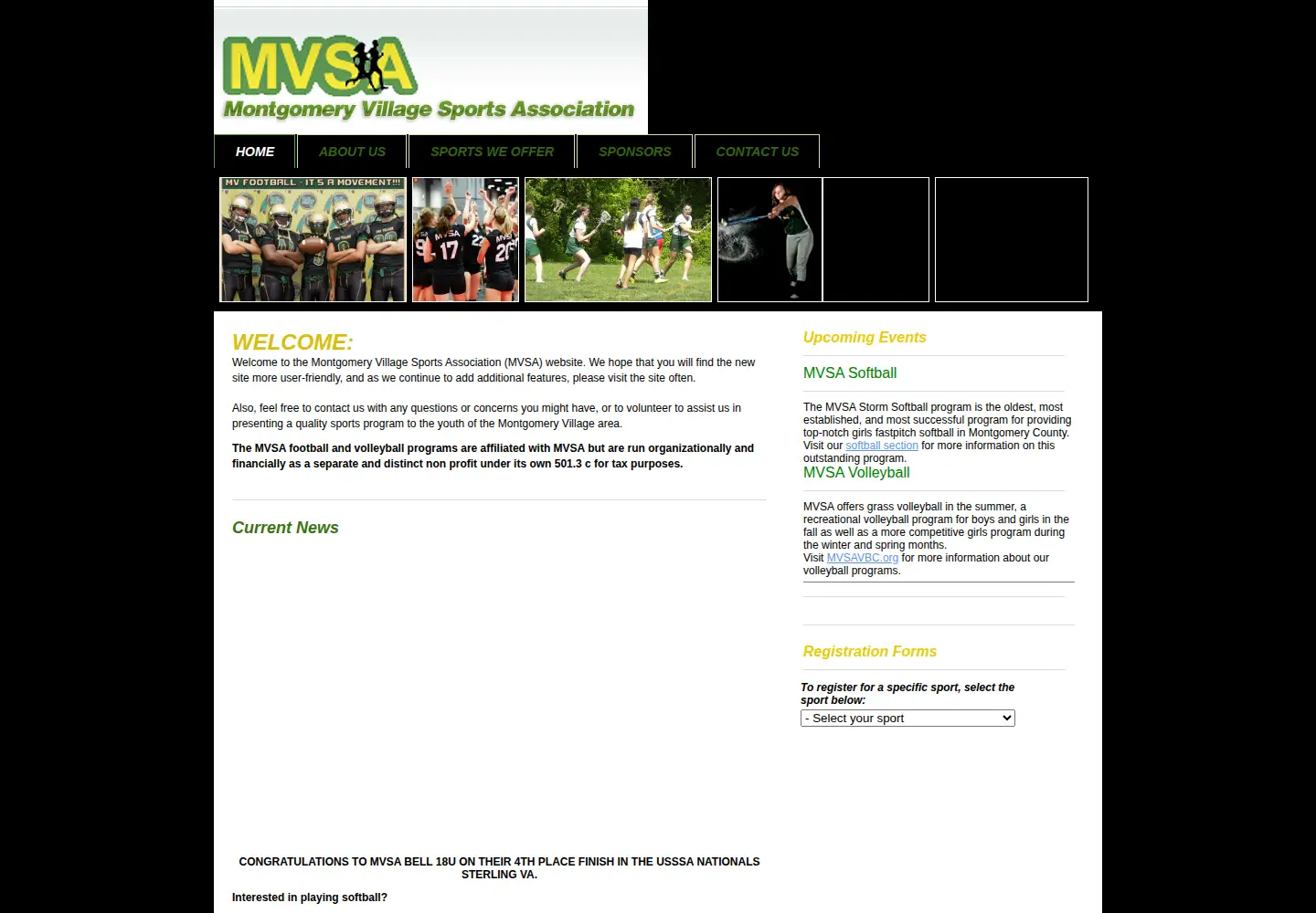 Screenshot of mvsa.org