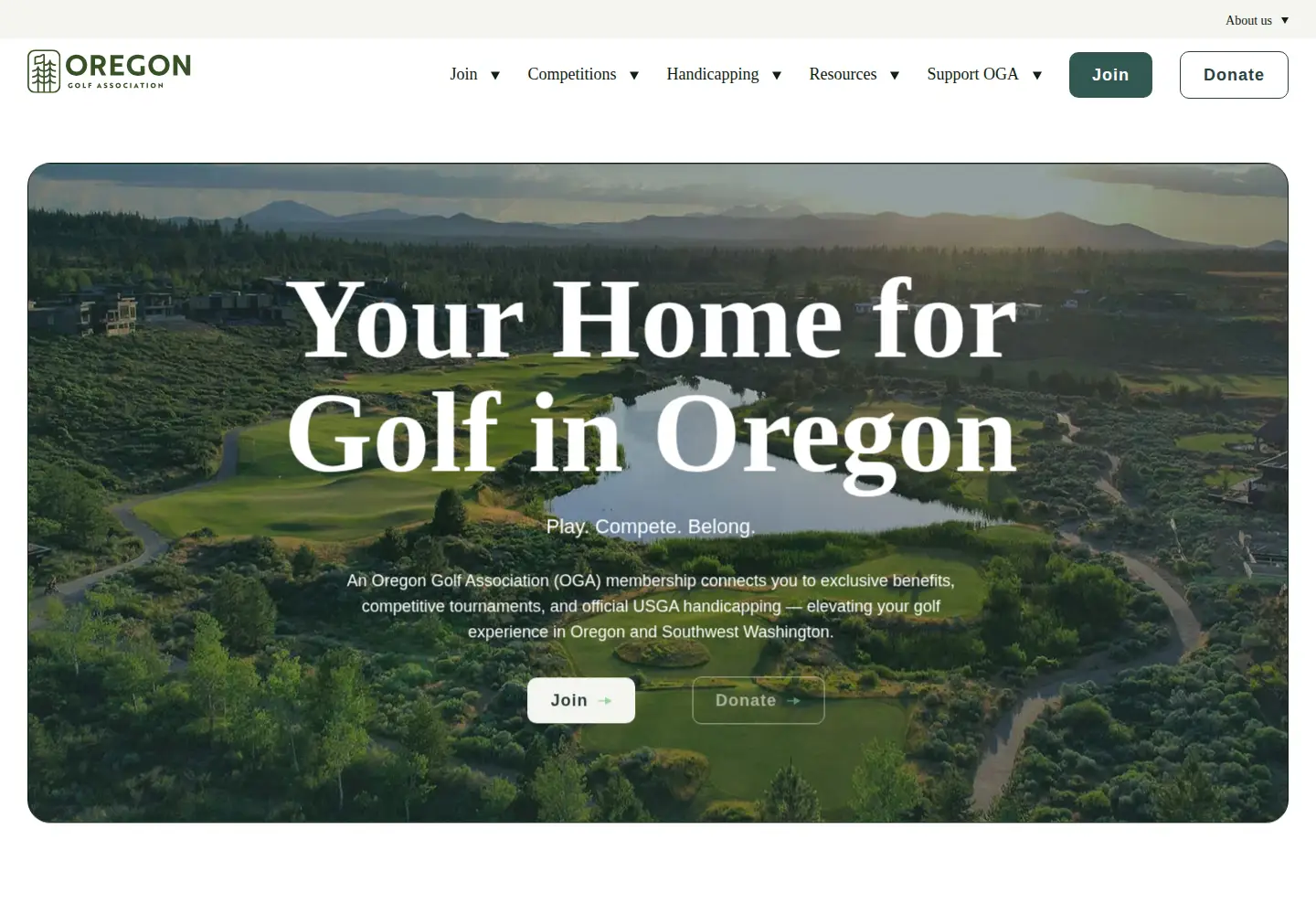 Screenshot of oga.org
