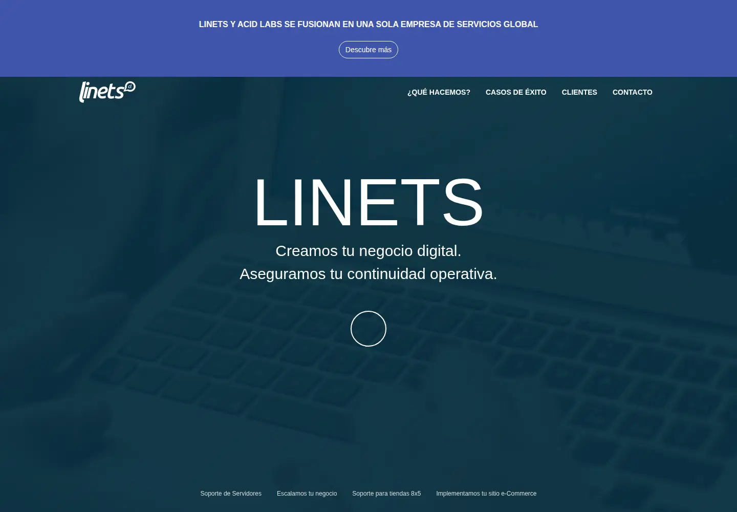 Screenshot of linets.cl