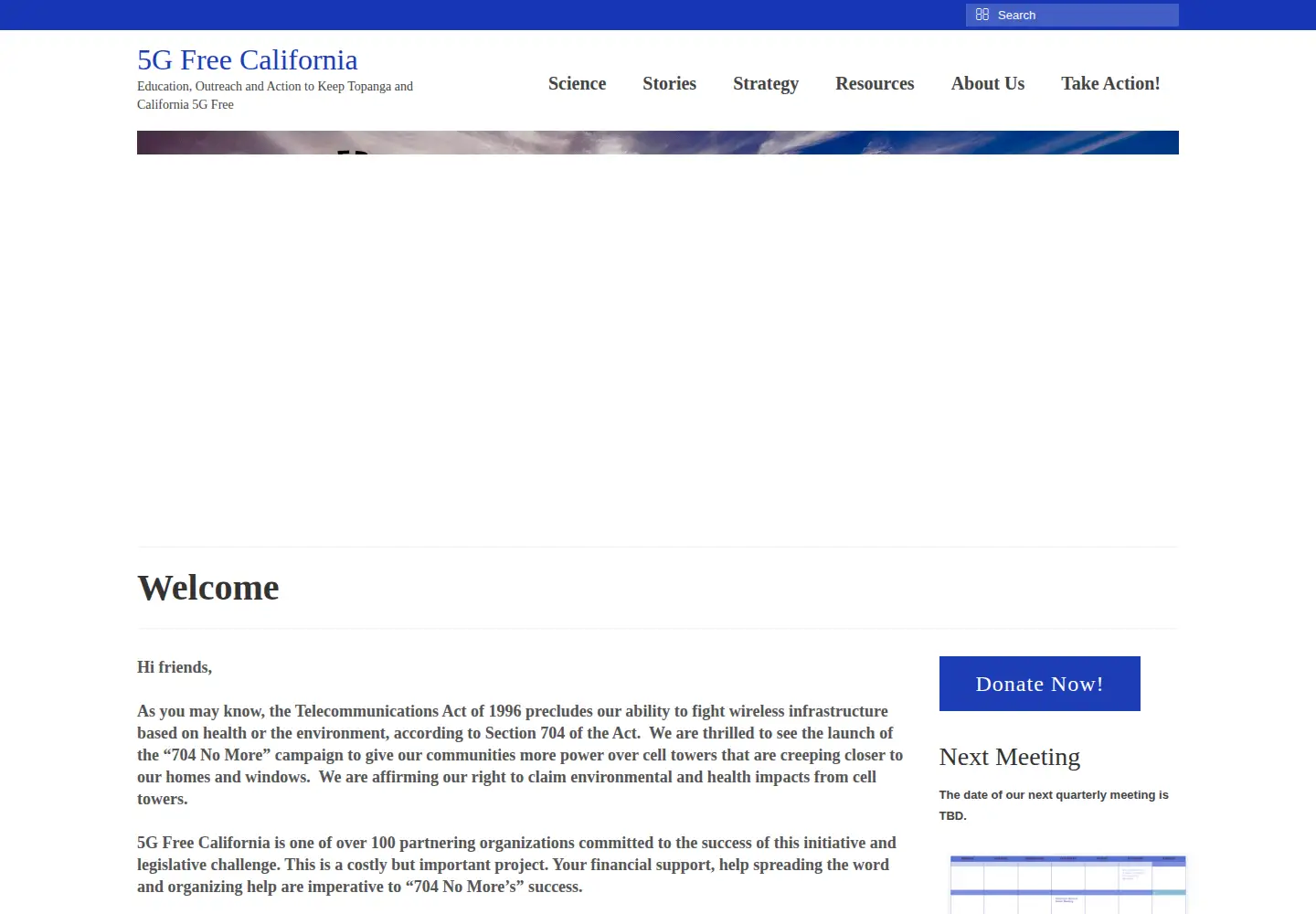 Screenshot of 5gfreecalifornia.org